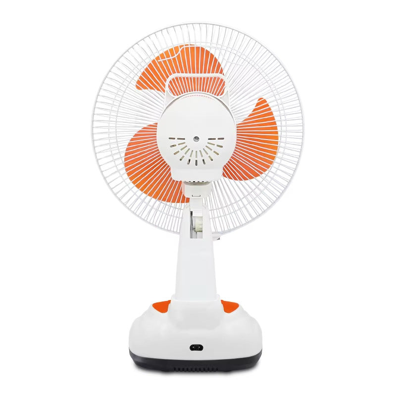 Harrow Solar-Powered Table Fan Portable USB Rechargeable Unisex Cooling Fan