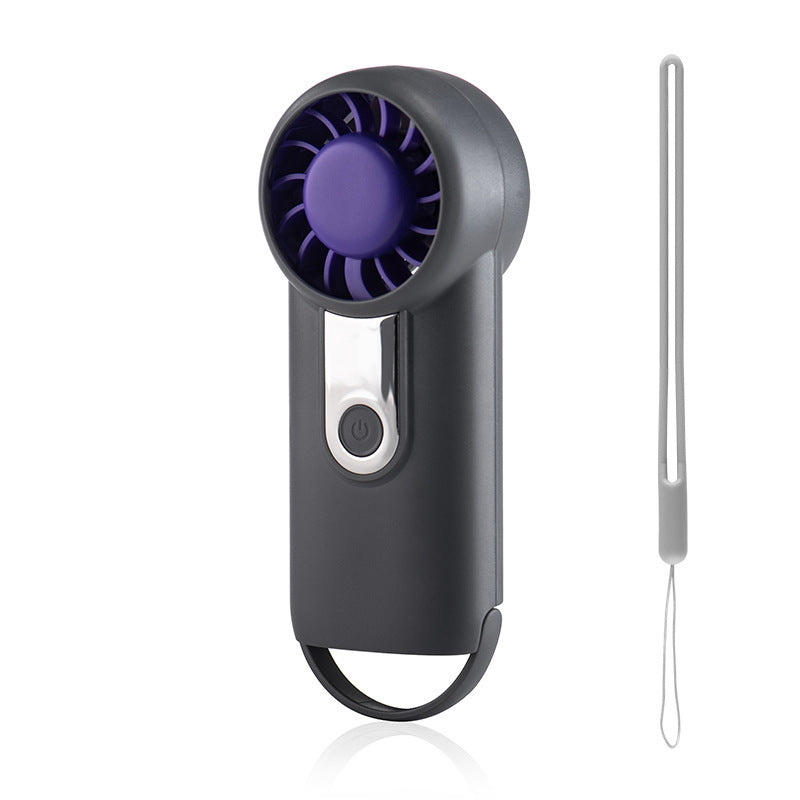 Ladies Portable Mini Fan with Handle USB Rechargeable Quiet Operation