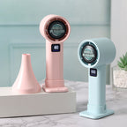 Portable Handheld Fan with LCD Display Multiple Speeds and Humidifier Function