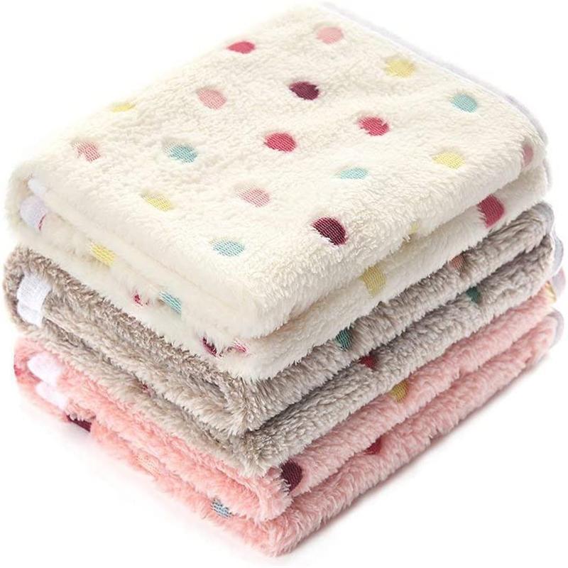 Women’s Cozy Polka Dot Blanket Soft Warm Lightweight Throw for Sofa Bed