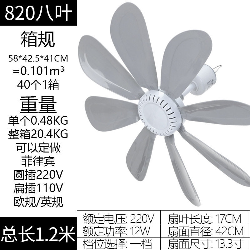 Ceiling Fan 42cm Energy-Efficient Modern Indoor Fan for Living Room and Office