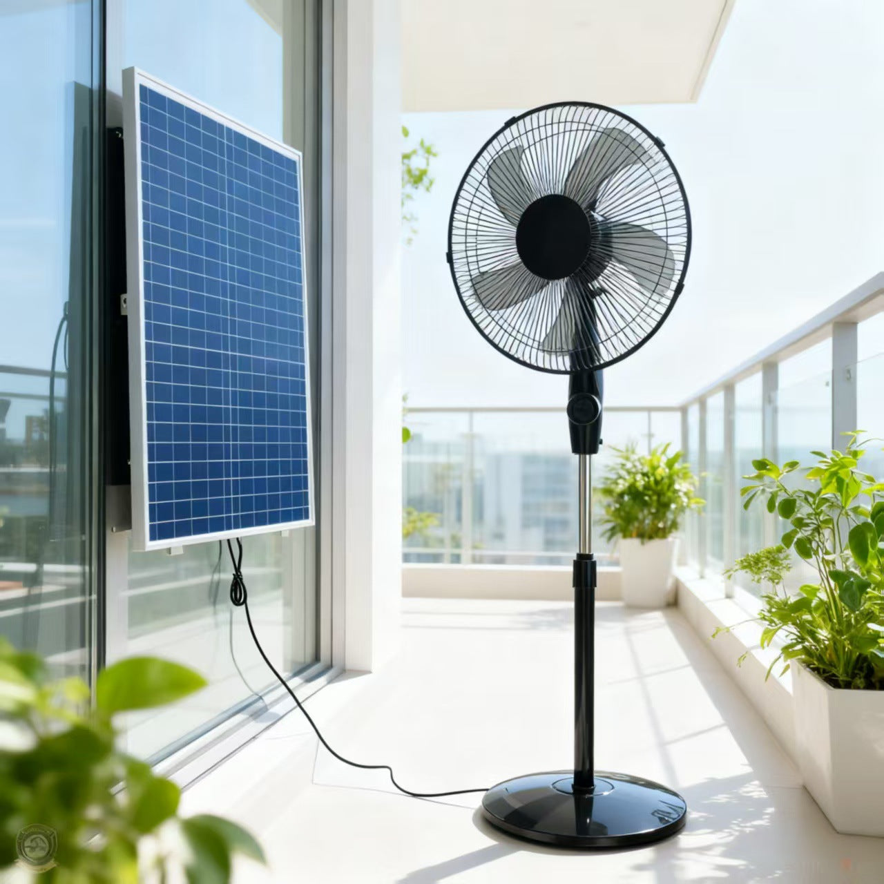 Battery-Powered Stand Fan Portable with 4800mAh Battery and Multiple Speeds for Indoor Outdoor Use