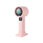 Portable Handheld Fan with LCD Display Multiple Speeds and Humidifier Function