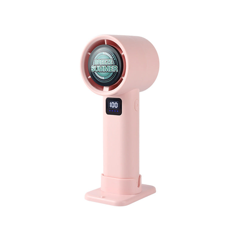 Portable Handheld Fan with LCD Display Multiple Speeds and Humidifier Function