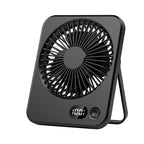 Portable USB Fan Compact Lightweight with Adjustable Speeds and LED Display