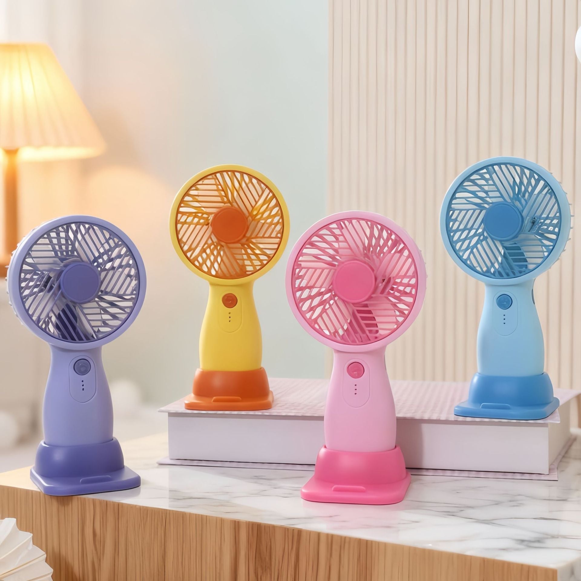 Portable USB Hand Fan with Swivel Head and Variable Speed Control Compact Personal Cooling