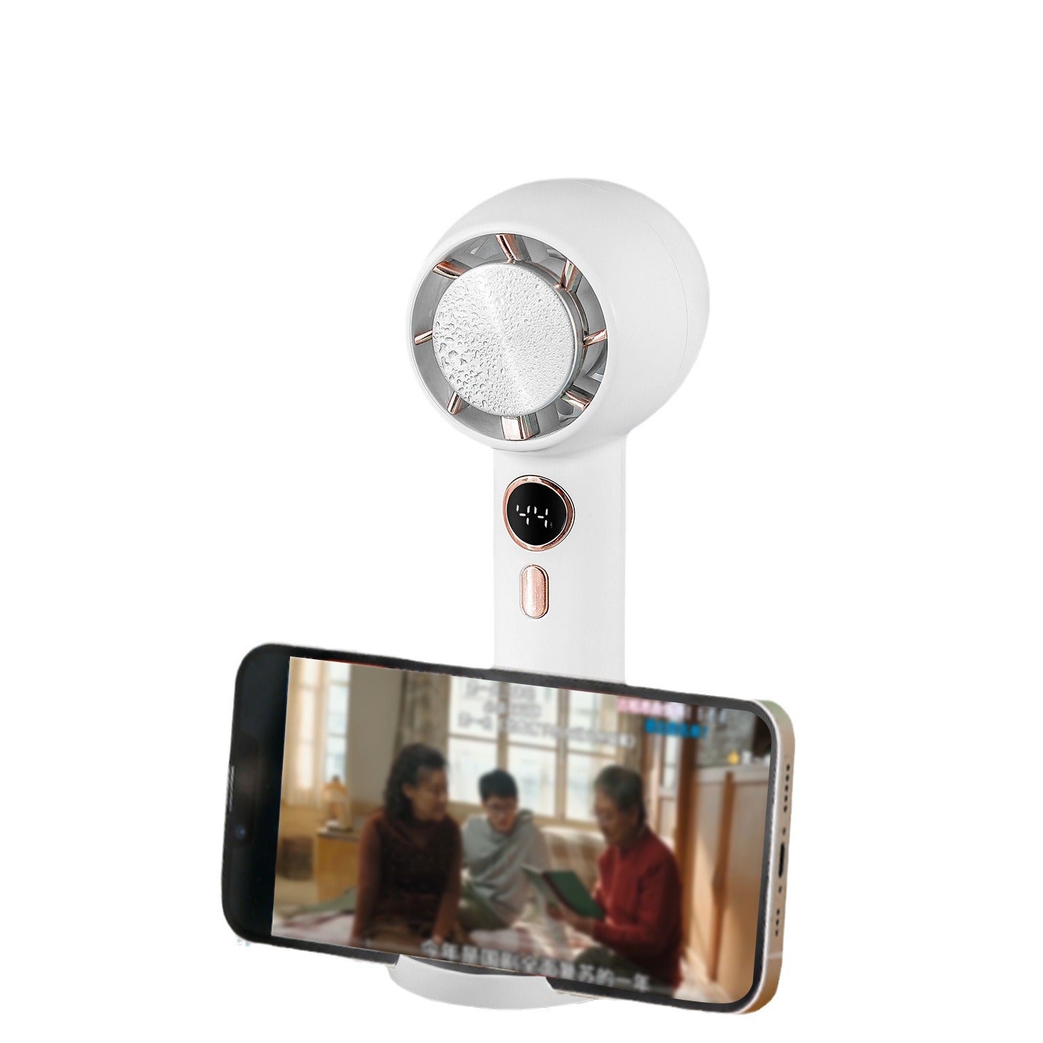 Harrow Women's Ergonomic Rechargeable Personal Cooling Fan Handheld Portable Quiet
