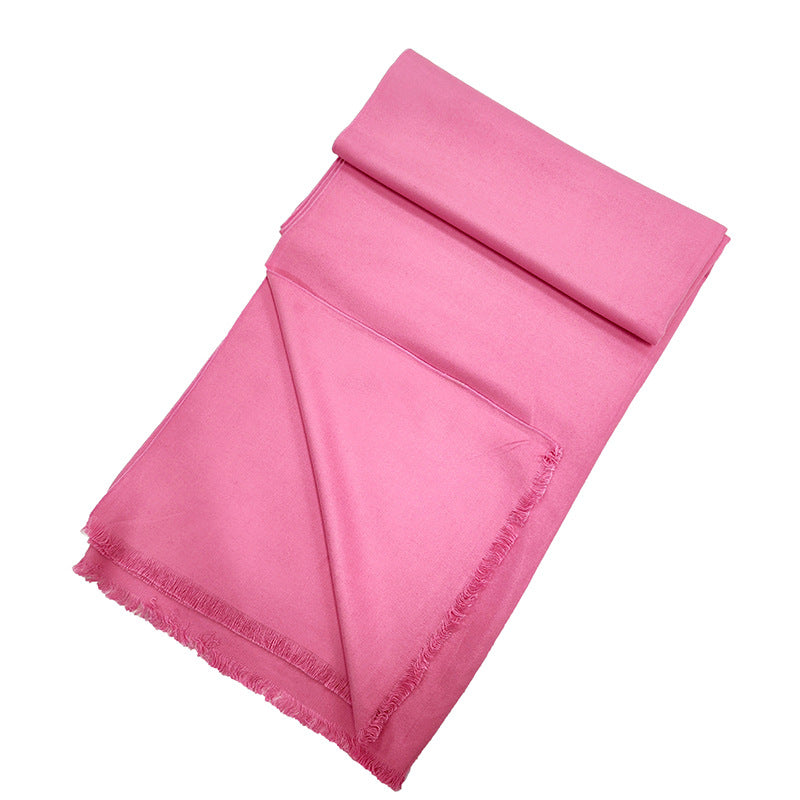 Ladies Scarf Soft Fleece Blend Warm Elegant Geometric Pattern Wrap