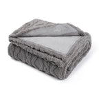 Women's Ultra-Soft Fleece Blanket Harrow Quilted Cozy Throw Blanket Large Size