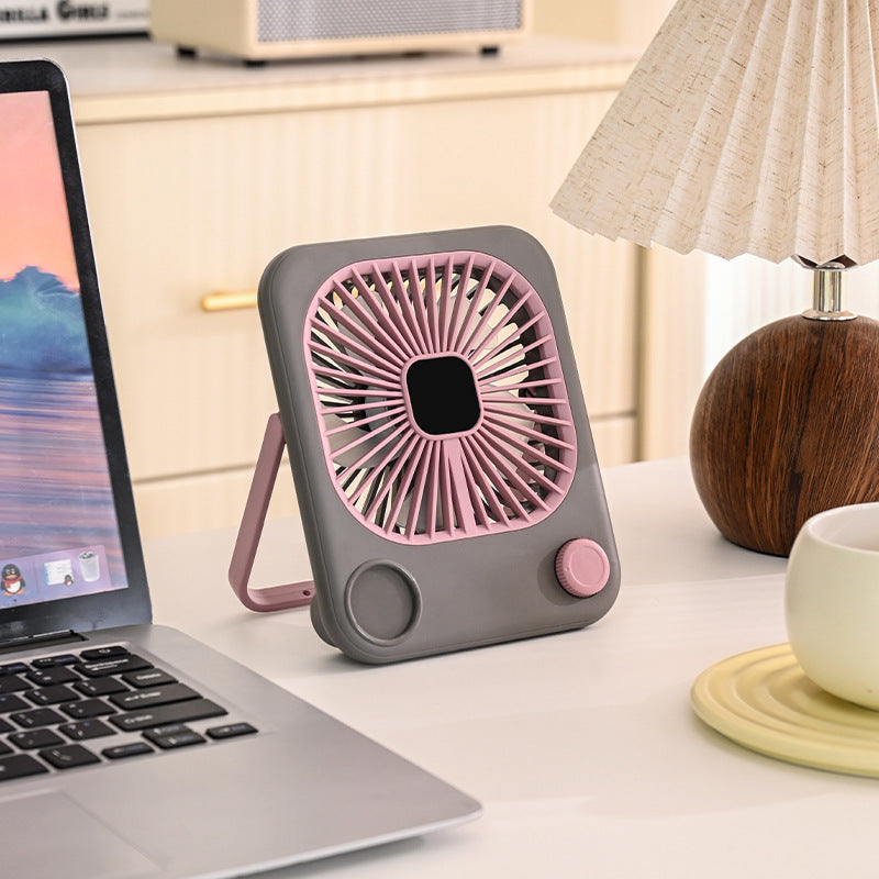 Compact USB Desk Cooling Fan Adjustable Speed Portable Small Desktop Air Circulator