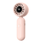 Portable Digital Handheld Fan with LED Display Rechargeable Multi-Speed Compact Cooling Device