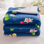Ladies Cozy Microfiber Blanket Soft Fluffy Warm Throw for Home and Kids