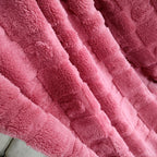 Brehn Women's Cozy Microfiber Blanket Thick Warm Quick Change Plaid Pattern