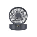 Portable Rechargeable Desk Fan Compact Lightweight Adjustable Speed 360-Degree Rotatable Head