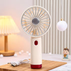 Portable Handheld Fan with Powerful Battery USB Rechargeable Ergonomic Design Lightweight