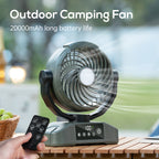 Portable Rechargeable Desk Fan Compact Lightweight 360-Degree Rotation Adjustable Speed