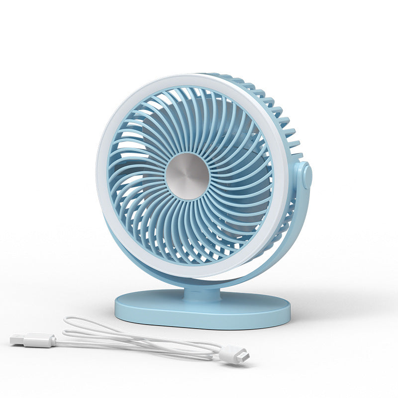 Portable USB Desk Fan with Adjustable Head Lightweight Compact Design