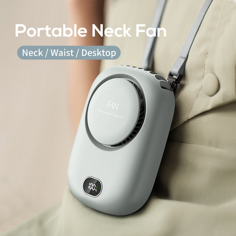 Hands-Free Portable Fan USB Rechargeable Personal Cooling Fan with Adjustable Speed