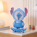 Ladies Table Fan USB-Powered Compact Animal Design Adjustable Airflow Desk Fan