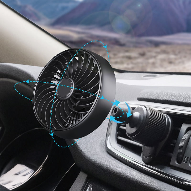 Car Ventilator Dual Fan Portable Clip-On Car Air Circulator Cooler