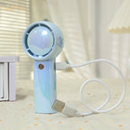 Portable Mini Table Fan USB Powered Compact Quiet Personal Cooling Fan for Home Office