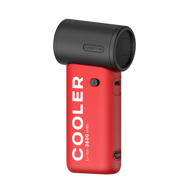 Portable Handheld Pocket Fan Rechargeable Battery Compact Lightweight Personal Cooling Device