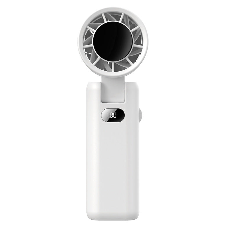 Portable Mini Fan USB Rechargeable Lightweight Personal Handheld with Multiple Speeds and Battery Display
