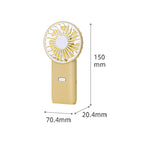 Mini Portable USB Rechargeable Fan Compact Handheld Personal Cooling Device