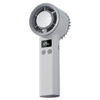 Portable Mini Fan Rechargeable Battery Compact Lightweight with LCD Display
