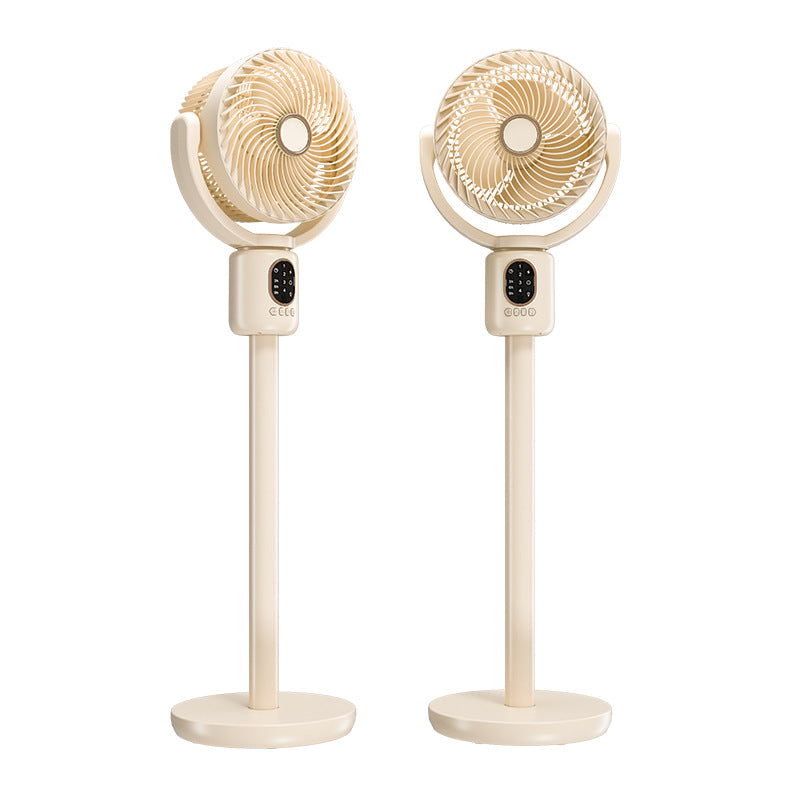 Height Adjustable Stand Fan with 8000mAh Battery, 4 Speeds, Swing, Timer, and Night Light
