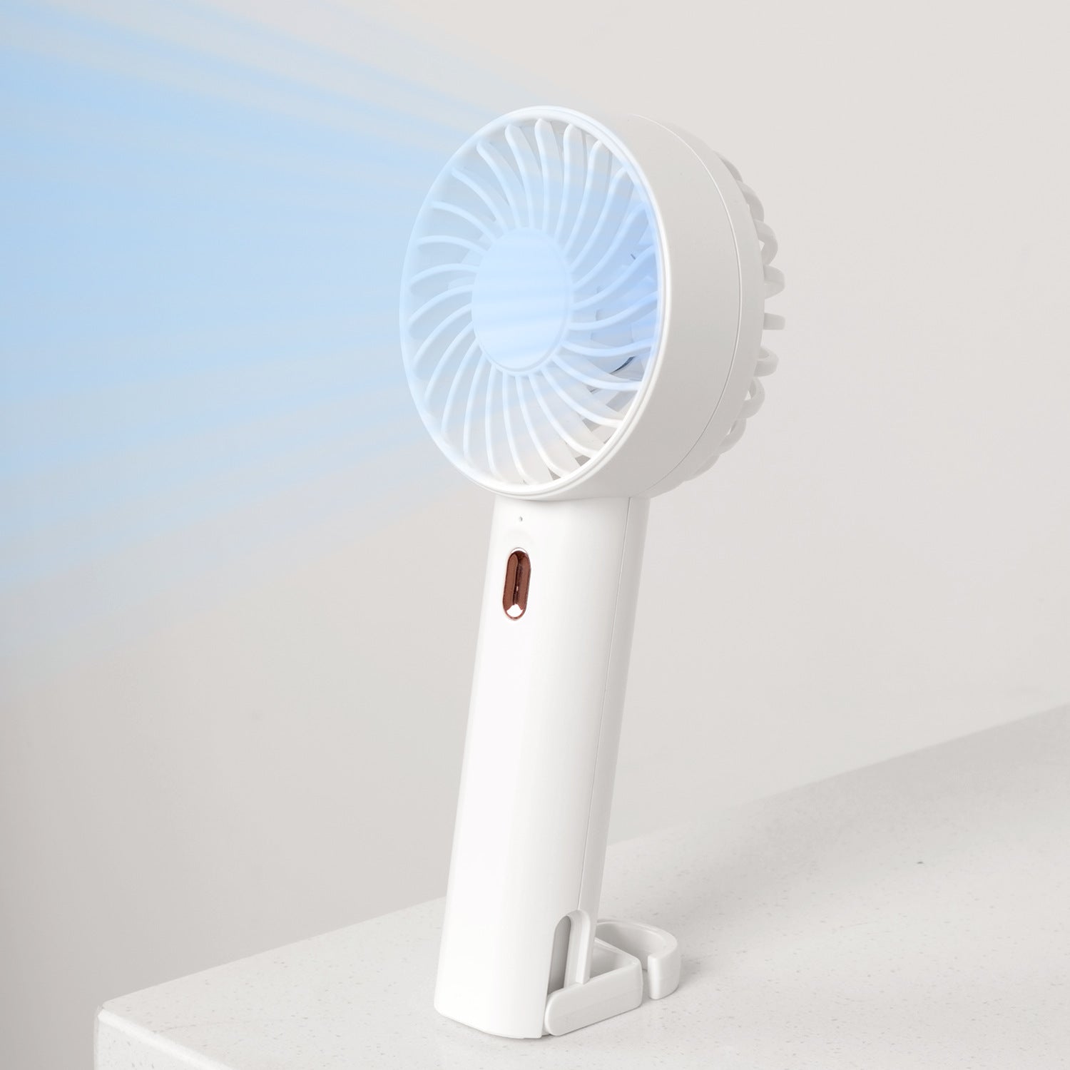 Women's Compact Handheld Cooling Fan USB Rechargeable Portable Personal Fan Pink