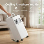 Portable Air Cooler Compact Tower Rapid-Cool Digital Touch Controls Wheels