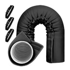 Thermal Insulating Exhaust Hose Sleeve with Elastic Cuff and Adjustable Straps for Portable AC and Dryer