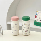 Insulated BPA-Free Water Bottle for Women with Cute Dog Design Leak-Proof Screw Cap