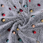 Brehn Plush Microfiber Blanket Soft Cozy Warm with Playful Polka Dot Pattern