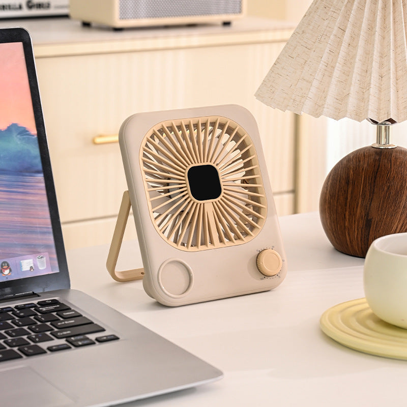 Compact USB Desk Cooling Fan Adjustable Speed Portable Small Desktop Air Circulator