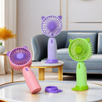 Portable Mini Handheld Fan for Women USB Rechargeable Quiet Operation Cute Cat Ears Design
