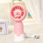 Portable Mini Handheld Fan USB Rechargeable Lightweight Compact for Women and Travel