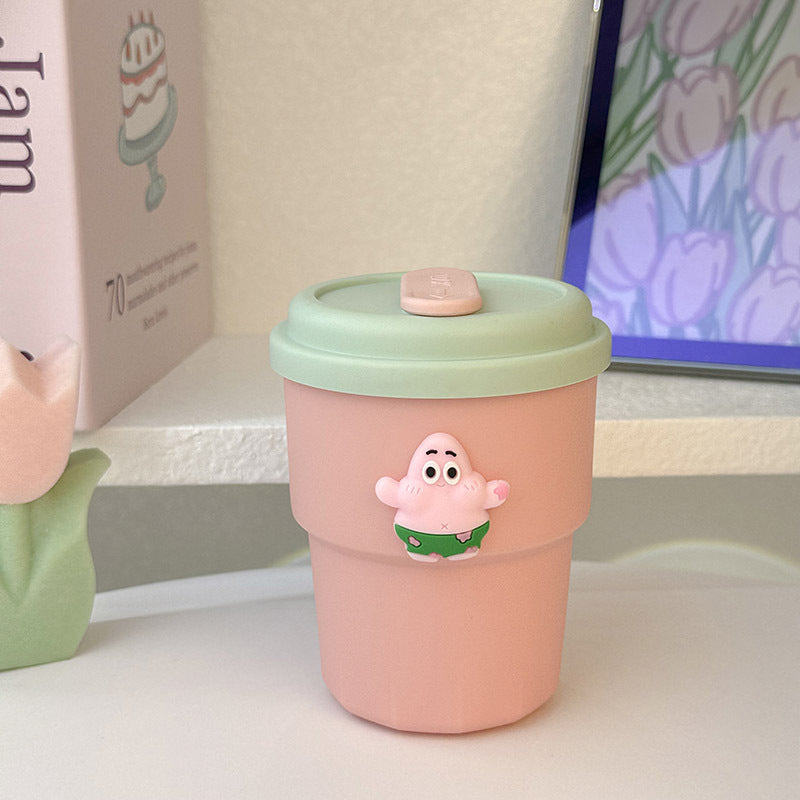 Ladies Reusable Coffee Mug BPA-Free Plastic with Secure Locking Lid and Funny Design