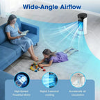 Personal Evaporative Tower Cooler USB Powered Compact Quiet Desk Fan with Refillable Cooling Packs