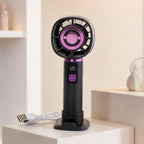 Women's Portable USB Handheld Fan with Variable Speed Control Compact Lightweight Quiet Operation