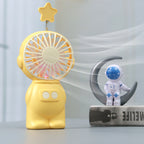Mini Portable Fan with Star Attachment Unisex Compact Quiet Personal Fan