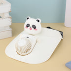 Portable USB Hand Fan with Playful Panda Design Compact Lightweight Adjustable Speed