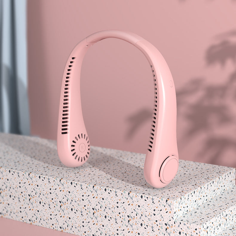 Portable Neck Fan for Women Lightweight Rechargeable Quiet Operation Adjustable Speed