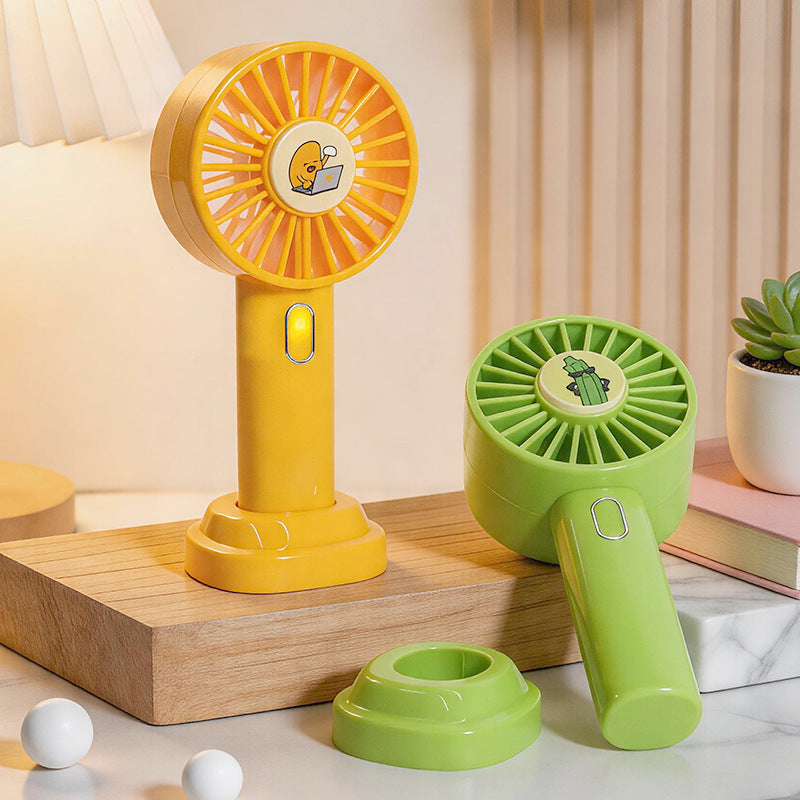 Portable USB Rechargeable Hand Fan Lightweight Compact with Fun Design for Women