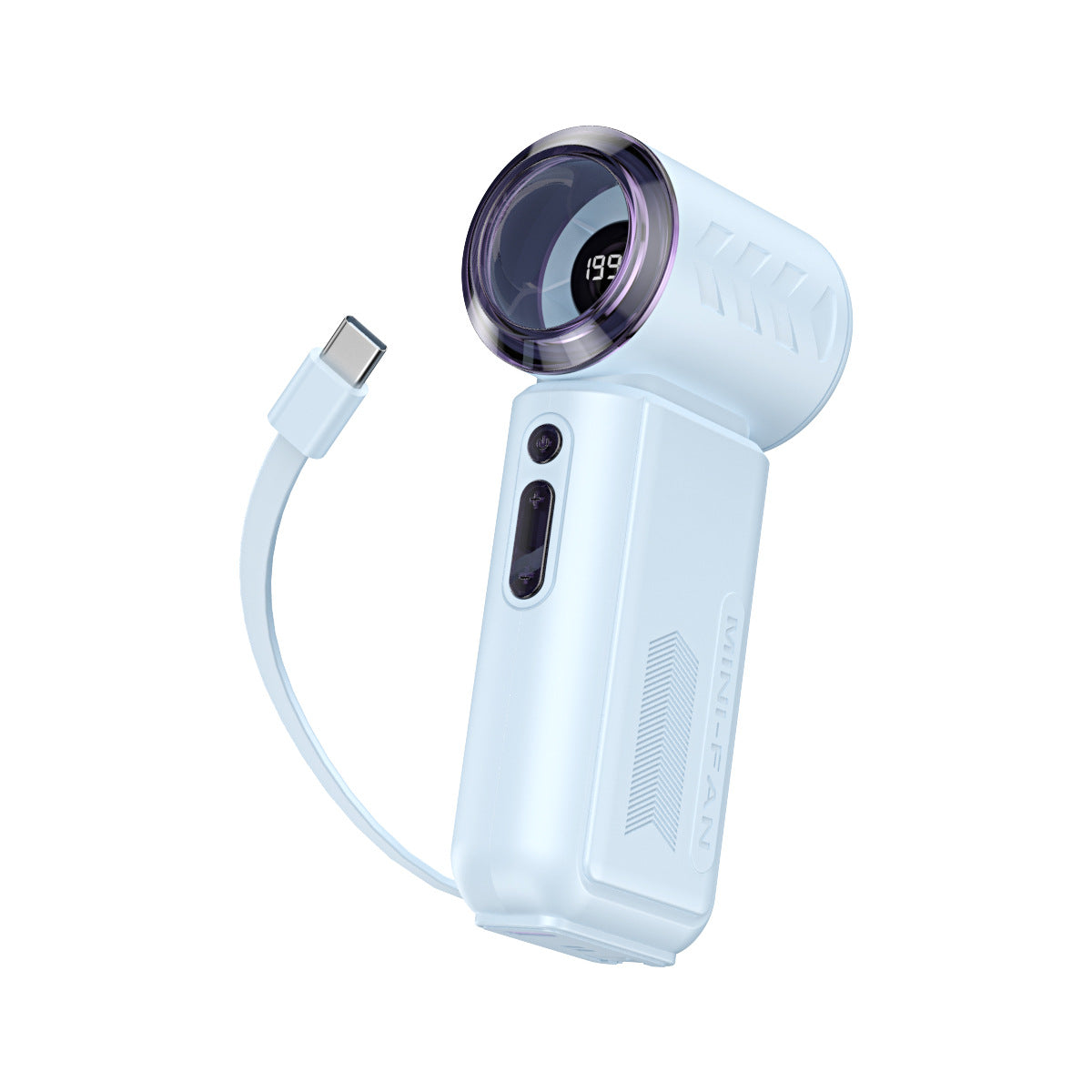 Portable Cooling Fan with Power Bank Adjustable Speeds Lightweight Compact