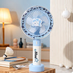 Portable Hand Fan with Powerful Battery USB Rechargeable Ergonomic Design Lightweight