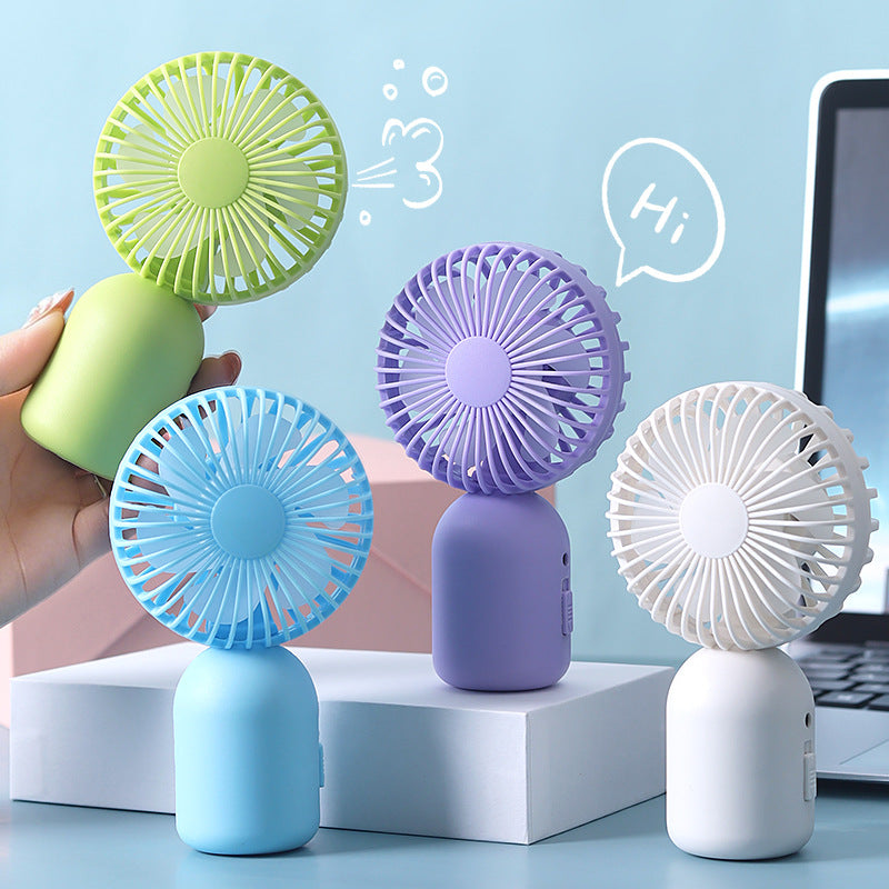 Portable Rechargeable Handheld Fan Lightweight Adjustable Speed Personal Cooling