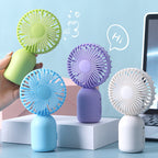 Rechargeable Mini Fan Bunny-Themed Portable USB Cooling Fan Quiet Operation
