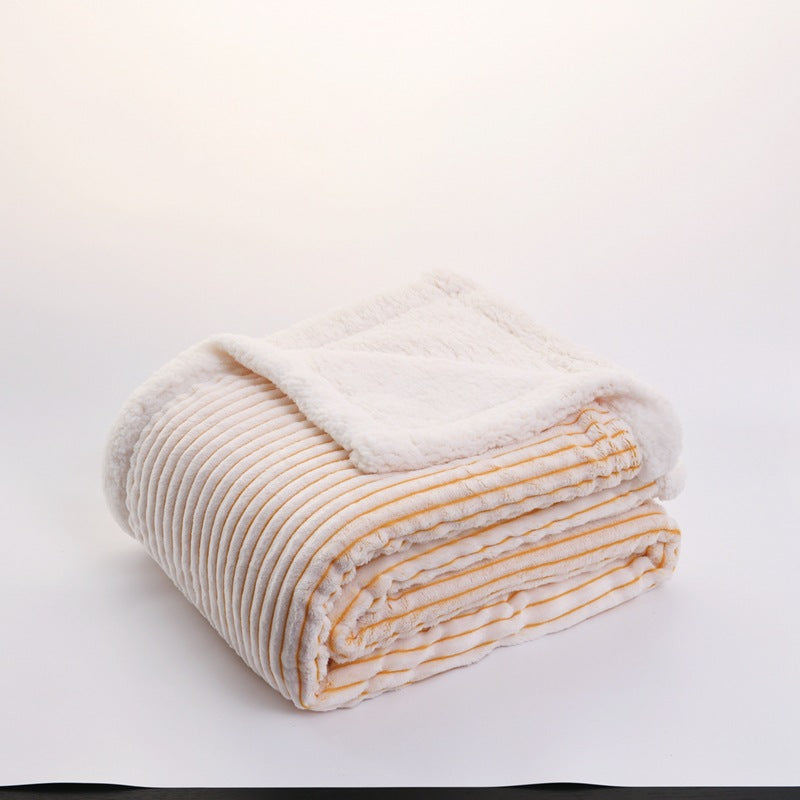 Brehn Women's Soft Velvety Cuddle Blanket Lightweight Warm Cozy Throw Blanket
